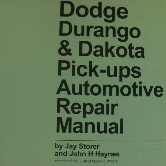 Haynes Dodge Durango & Dakota Pickups Repair Manual - Picture 14 of 16